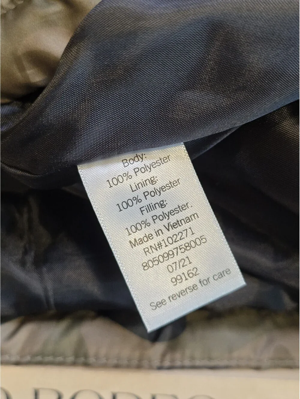 Sonoma Men's XL Camo Puffer Vest Full Zip Quilted Camouflage Lightweight EUC